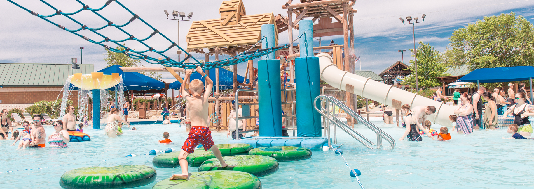 lily pads-rock river rapids
